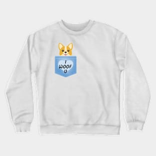 Woof Puppy Lover Cute Crewneck Sweatshirt